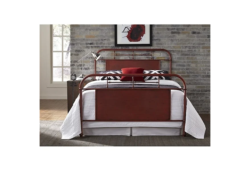 Vintage Series Twin Metal Bed by Liberty Furniture at Esprit Decor Home Furnishings